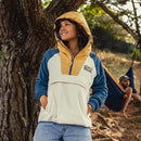 Passenger Alexander Recycled Polar Hooded Fleece - Egret  