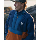 Passenger Men's Woodland Hoodless Half Zip Recycled Polar Fleece  