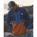 Passenger Men's Woodland Hoodless Half Zip Recycled Polar Fleece  