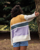 Passenger Sunsets Recycled Oversized Knitted Jumper - Marshmallow  