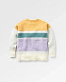 Passenger Sunsets Recycled Oversized Knitted Jumper - Marshmallow  