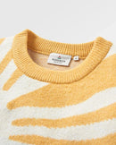 Passenger Sunsets Recycled Oversized Knitted Jumper - Marshmallow  