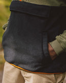 Passenger Woodland Hooded 1/2 Zip Polar Fleece - True Black/Khaki  