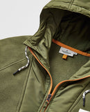 Passenger Woodland Hooded 1/2 Zip Polar Fleece - True Black/Khaki  
