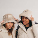 RuaNua Faux Fur Reversible Bucket Hat  