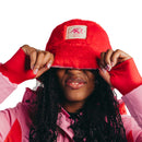 RuaNua Faux Fur Reversible Bucket Hat  