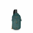 Osprey Quasar Sling Bag front view, Torrent Blue Heather