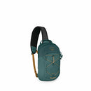 Osprey Quasar Sling Bag front view, Torrent Blue Heather