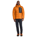 Rab Men's Mythic Ultra Down Jacket full length front, Marmalade