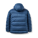 Rab Men's Positron Pro Down Jacket back flat lay, Tempest Blue