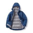 Rab Men's Positron Pro Down Jacket inner lining detail, Tempest Blue