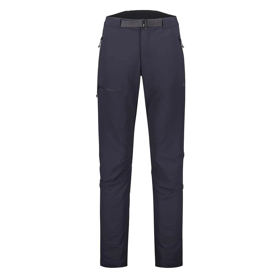 Rab Women's Incline AS Softshell Pants front flat lay, Ebony
