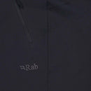 Rab Women's Incline AS Softshell Pants side pocket detail, Ebony