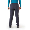 Rab Women's Incline AS Softshell Pants back view, Ebony