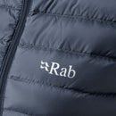 Rab Women's Microlight Down Vest Rab logo detail,  Steel Grey
