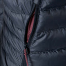 Rab Women's Microlight Down Vest  hand pocket zipper detail 