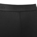 Rab Women's Modulus Tights waistband detail, Black