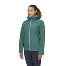 Rab Women's Namche GORE-TEX Jacket side view, Green Slate