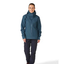Rab Women's Namche GORE-TEX Jacket side profile, Orion Blue