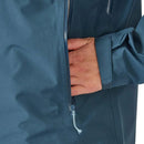 Rab Women's Namche GORE-TEX Jacket side profile, Orion Blue