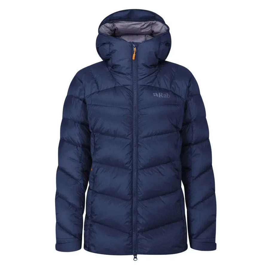 Rab Women's Neutrino Pro Down Jacket front flat lay, Patriot Blue

