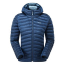 Women's Cirrus Flex Insulated Hooded Jacket front view, Tempest Blue