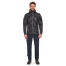 Rab Men's Cirrus Flex Insulated Hooded Jacket front view, Graphene
