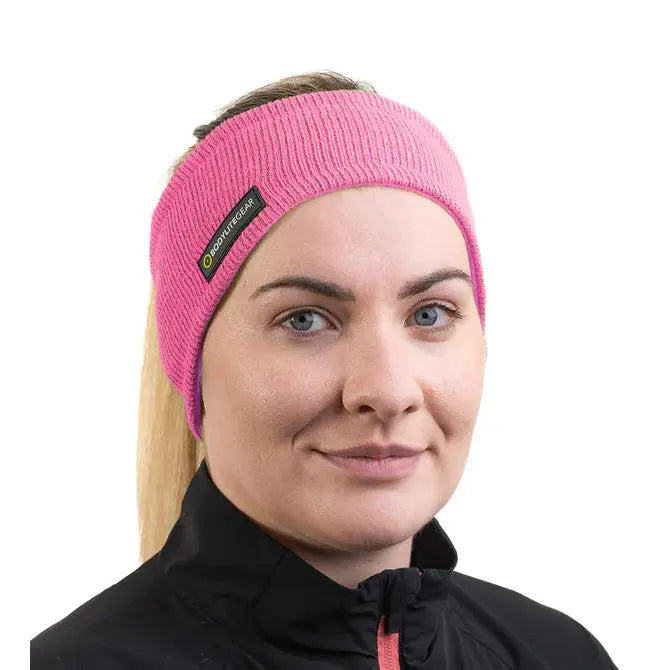 Jack Wolfskin Reflective Headband - Neon Pink- Great Outdoors Ireland