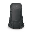 Osprey Renn 65L Trekking Pack front view, Dark Charcoal/Gray Wolf