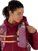 Osprey Tempest Velocity 30 water pocket view Pashmina/Melon