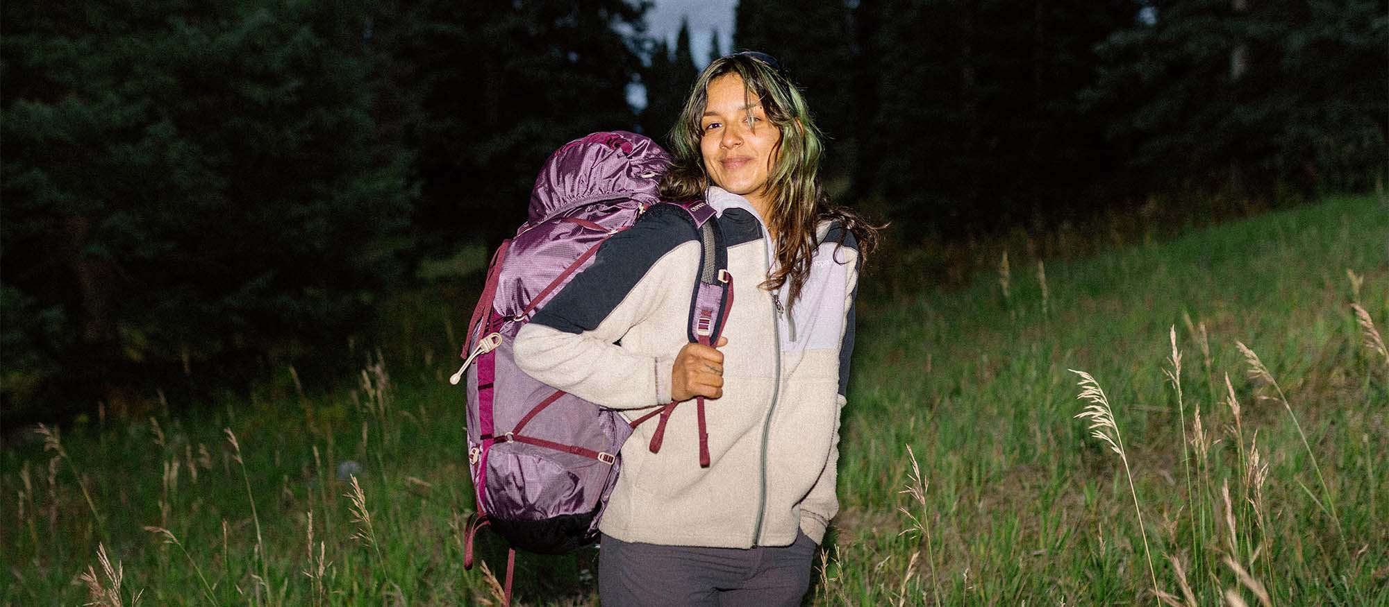 Eja 38 Ultralight Backpack in terrain