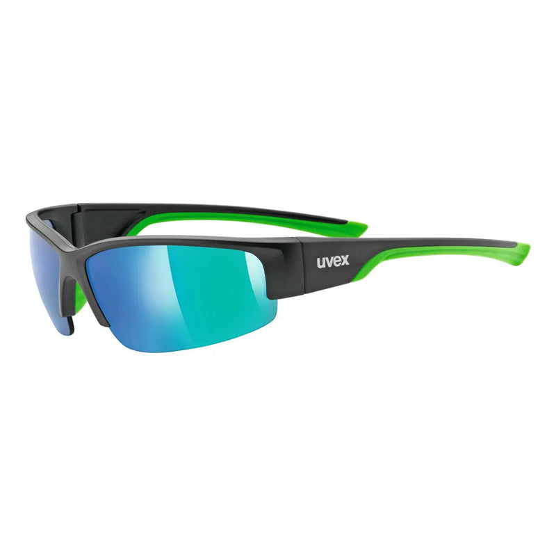 Uvex SP 215 Sunglasses - Black Mat Green- Great Outdoors Ireland