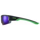 Uvex SP 215 Sunglasses - Black Mat Green- Great Outdoors Ireland