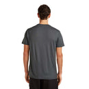 Icebreaker Men's 150 Tech Lite T-Shirt Range Stripes back view, Obsidian