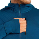 Men's Merino 200 Descender Zip Hoodie zip details