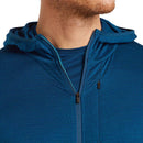 Men's Merino 200 Descender Zip Hoodie front zip