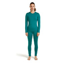 Icebreaker Women's Merino 200 Oasis Thermal Top full length front, Tidal Teal