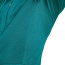 Icebreaker Women's Merino 200 Realfleece Descender Hoodie fabric texture detail, Tidal Teal