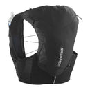 Salomon ADV SKIN 12 Running Vest: Unisex hydration vest with 12L volume, enhanced stability, and long-distance comfort for trail running. Flasks included.