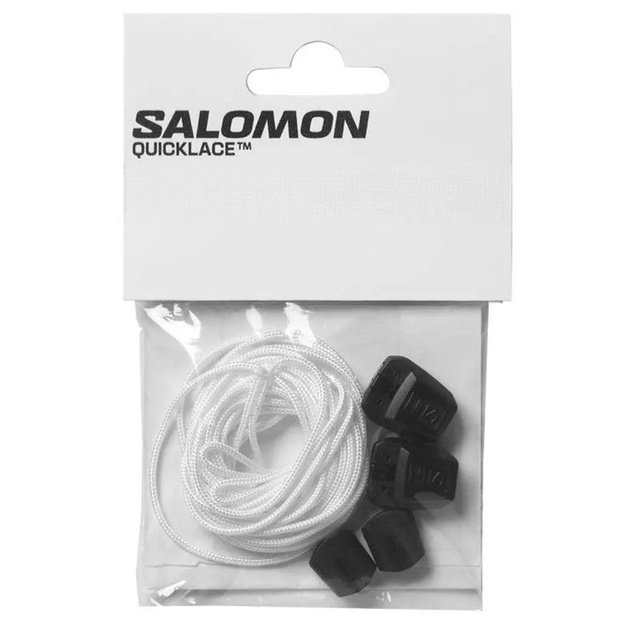 This patented lace system is compatible with Salomon Footwear and enables fast & easy adjustment. Discover seamless lacing with Salomon's Quicklace Kit. 