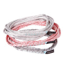 Coiled slings with red and gray pattern on a white background, featuring Blue Ice branding.