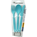 Sea to Summit Camp Cutlery 3 Piece Set, Pacific Blue  