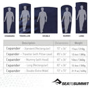 Sea to Summit Expander Travel Sleeping Bag Liner - Green  