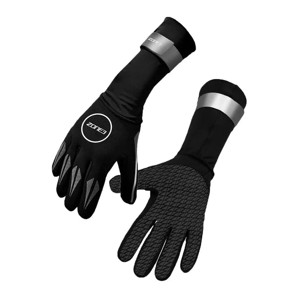 Neoprene Swim Gloves - Black/Silver