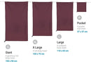 SoftFibre Recycled Towel - Blackcurrant - XL