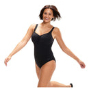 Speedo AquaNite Shaping Swimsuit Black: Flattering Poolside Style