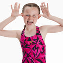 Speedo Hyperboom Medalist Swimsuit - Black/Pink  