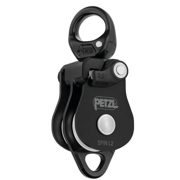 Petzl Spin L2 Pulley - Black- Great Outdoors Ireland