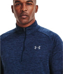 UA Long Sleeve Tech 1/2 Zip - Academy/Steel