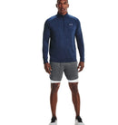 UA Long Sleeve Tech 1/2 Zip - Academy/Steel